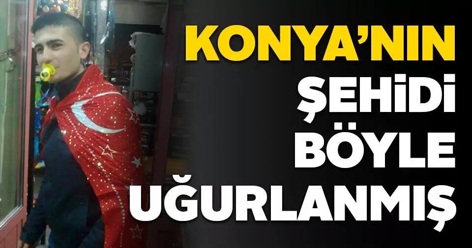 Şehit asker Öksüz, askere böyle uğurlanmış