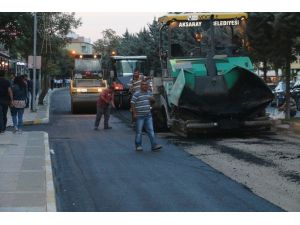 Aksaray’da Yolu Asfaltlanan Cadde Pırıl Pırıl Oldu