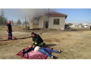 Konya’da AFAD’dan Nefes Kesen Tatbikat