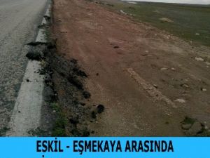 Eskil, Eşmekaya yolunda çalışma başlatıldı