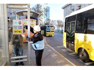 Aksaray’da Otobüs Duraklarına Araç Park Edenlere Ceza