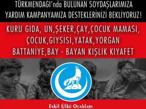 Eskil Ülkü Ocaklarından Türkmenlere Yardım Kampanyası