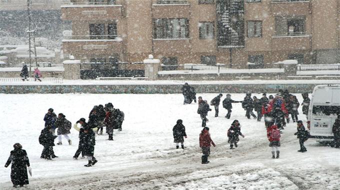 Konya Hüyük’te Okullara Kar Tatili