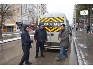 Ereğli’de Zabıtadan Okul Servis Araçlarına Denetim