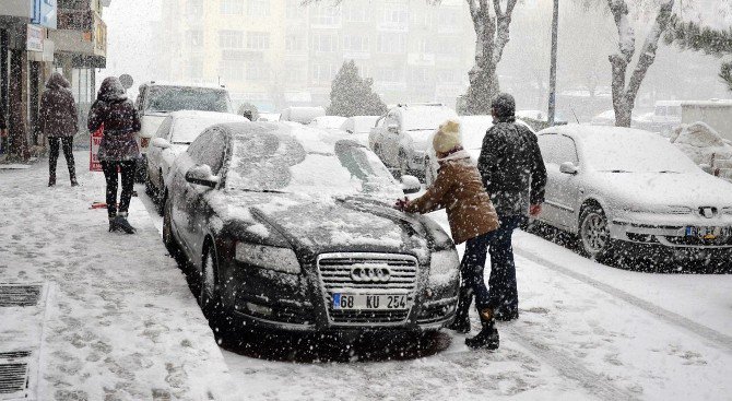 Aksaray’da Kar Yağışı