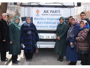 AK Parti Konya’dan Bayır-bucak Türkmenleri’ne Yardım Eli