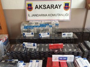 Jandarma Otobüste 16 Bin Paket Sigara Ele Geçirdi