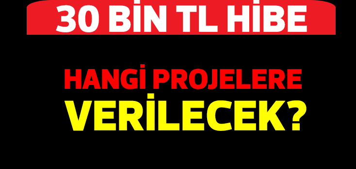 Hangi projelere 30 Bin TL hibe verilecek?