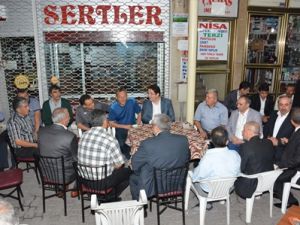 Başkan Yazgı Kapalı Çarşı İçinde Esnafları Ziyaret Etti