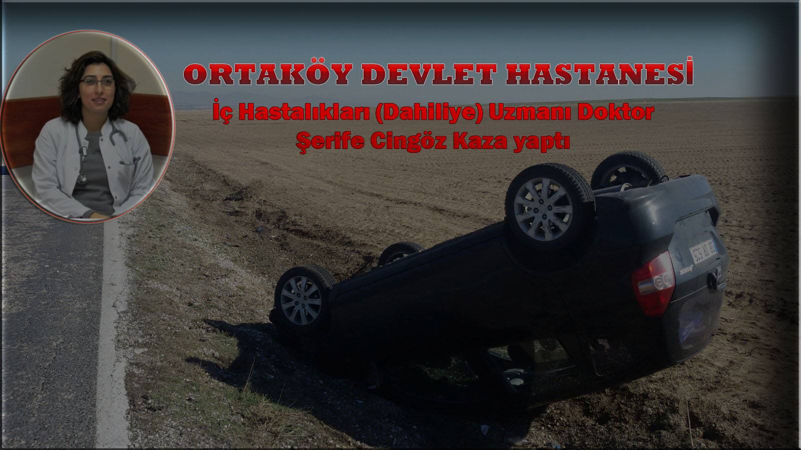 Ortaköy'de trafik kazası: 2 yaralı