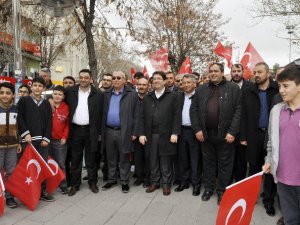 Aksaray’da Teröre Karşı Birlik Ve Beraberlik Yürüyüşü