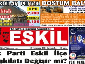 Eskil Gazetesinde Bu hafta