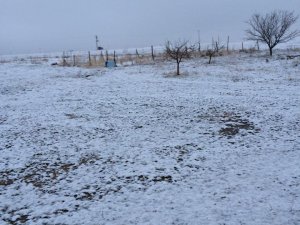 Eskil'in köylerine mart karı yağdı