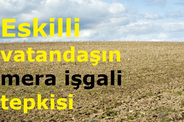 Eskilli vatandaşın mera işgali tepkisi