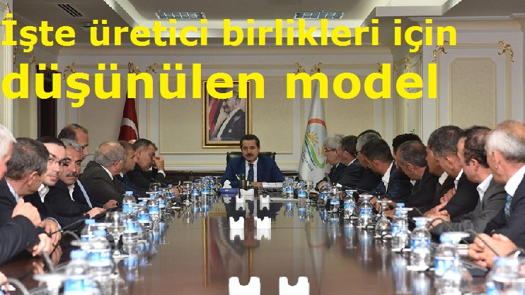 İşte üretici birlikleri için düşünülen model