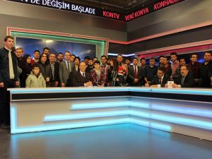 KONTV, yeni binasına canlı yayında taşındı