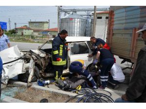 Kulu’da Otomobil Kamyonetle Çarpıştı: 1 Yaralı