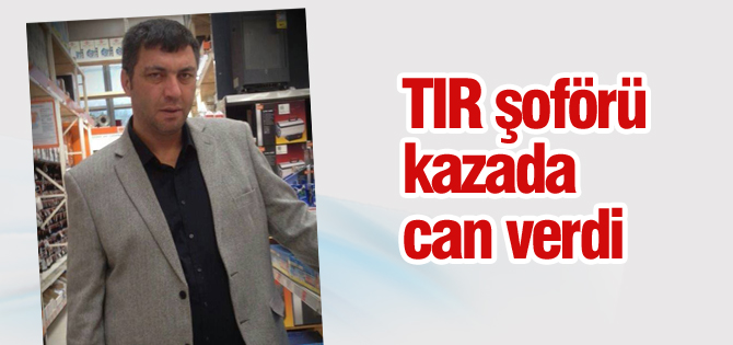 Tır şoförü trafik kazasında yaşamını yitirdi