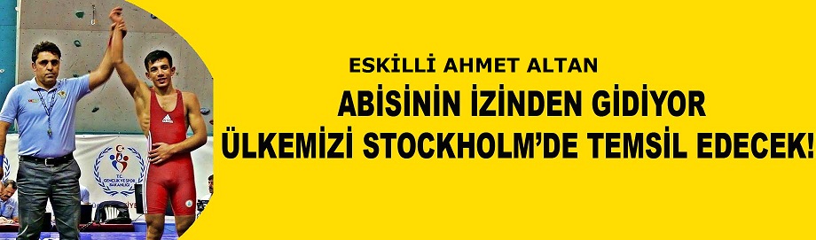 Eskilli Ahmet Altan Ülkemizi Stockholm’de temsil edecek