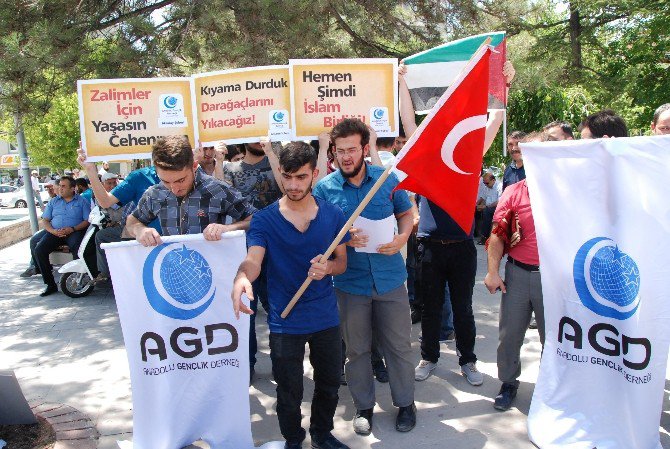 Aksaray AGD'den İsrail Milletvekiline Protesto