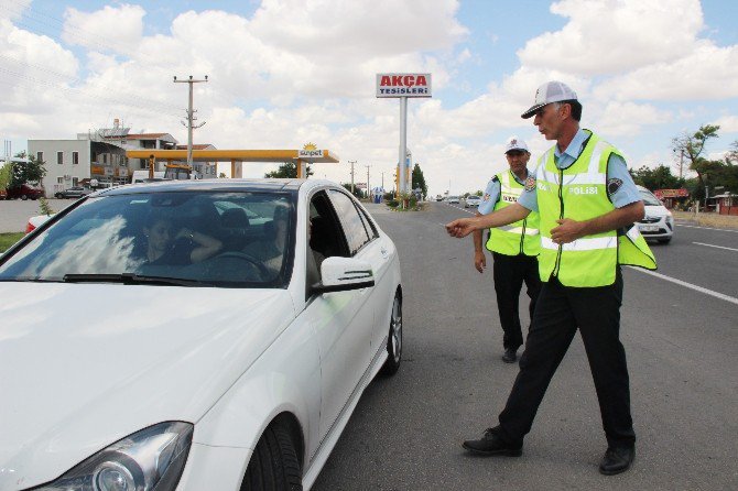 Aksaray’da bayram trafiği denetimi