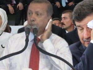 Erdoğan  ve Davutoğlu sıcaktan bunaldı