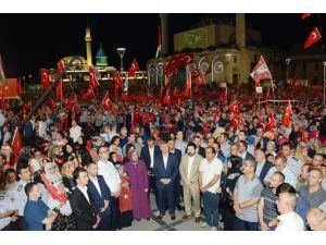 Konya’da milli irade nöbetleri tamamlandı