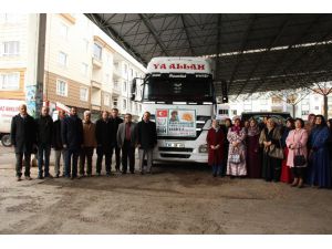 Aksaray’dan Halep’e yardım TIR’ı gönderildi