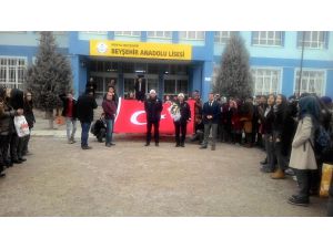 Beyşehir’de ihbara giden polislere öğrencilerden sürpriz