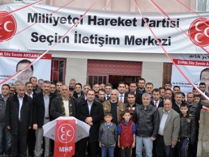 MHP TOKİ Seçim İrtibat Bürosunu Açtı