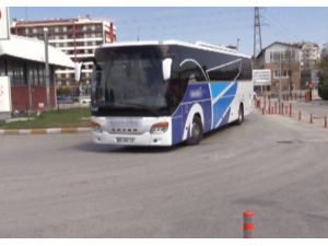 Konya’da sivil polisten yolcu otobüsüne trafik denetimi