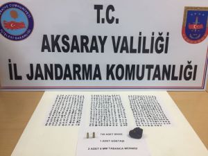 Aksaray’da jandarmadan tarihi eser operasyonu