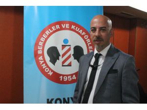 Konya’daki berberlere saç kesimi ve renklendirme eğitimi