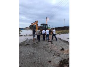 Ereğli Belediyesi, sele maruz kalan bölgelere anında müdahale etti