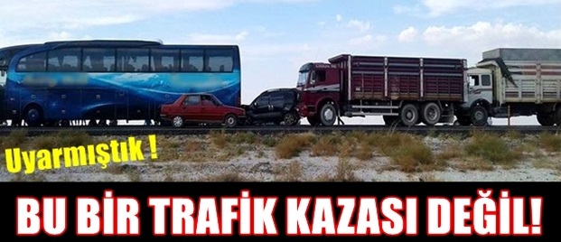 Sultanhanı'nda zincirleme trafik kazası