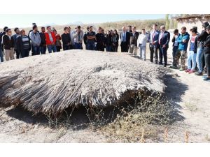 Arkeoloji öğrencileri, ilk derslerini kazı alanında işledi