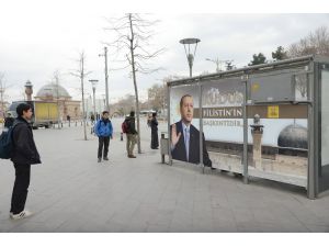 Büyükşehir’den “Kudüs Filistin’in Başkentidir” temalı otobüs durağı