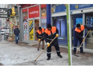 Ereğli Belediyesinden kar yağışına erken müdahale