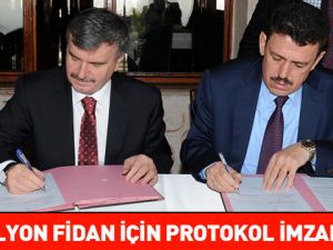 Konya’ya Dikilecek 80 Milyon Ağaç Protokolü İmzalandı