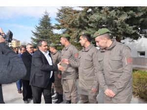 Aksaray’da muhtarlardan jandarmaya destek ziyareti