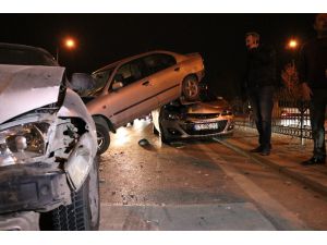 Konya’da 8 araç birbirine girdi: 2 yaralı