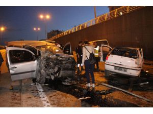 Konya’da zincirleme kaza: 3’ü polis 7 yaralı