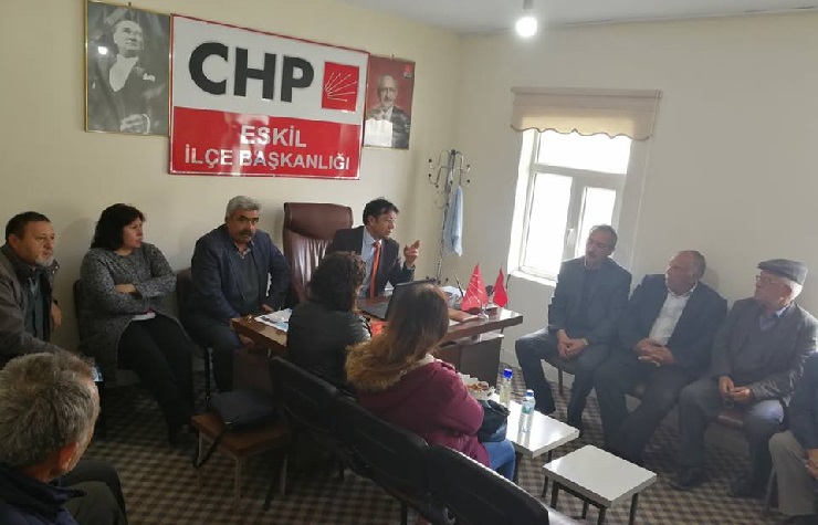 Ramazan Koçak'tan CHP Eskil'e ziyaret