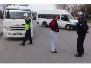 Aksaray’da toplu taşıma araçları denetlendi