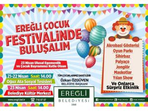 Ereğli Belediyesinden çocuklar için 23 Nisan festivali