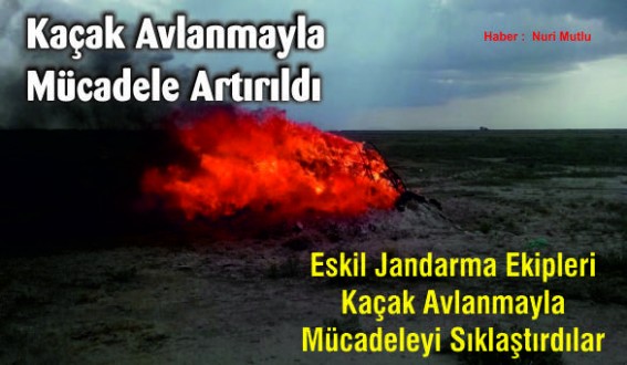 Eskil'de Kaçak Avlanmayla Mücadele Artırıldı