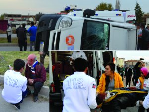 Aksaray'da öğrenci servisi devrildi 1'i ağır 6 yaralı