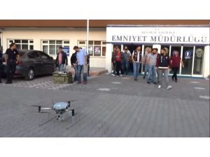 Aksaray’da drone destekli uyuşturucu operasyonu: 10 gözaltı