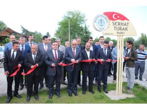 Beyşehir’de “Serhat Turak Parkı” dualarla açıldı