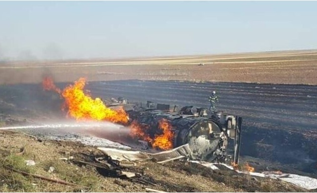 Aksaray'da Tanker Kazasında 1 Kişi Yanarak Öldü